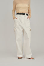 画像をギャラリービューアに読み込む, cotton twill cargo pants