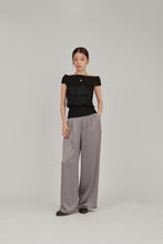 画像をギャラリービューアに読み込む, relax satin pants