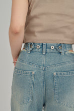 画像をギャラリービューアに読み込む, waist slit denim