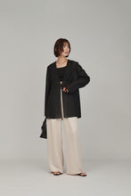 Load image into Gallery viewer, no collar sheer jacket