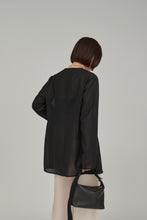 Load image into Gallery viewer, no collar sheer jacket