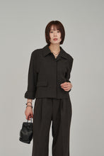 画像をギャラリービューアに読み込む, thin slub short jacket