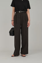 Load image into Gallery viewer, thin slub straight pants