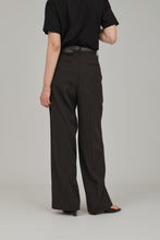 Load image into Gallery viewer, thin slub straight pants