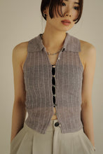 将图像加载到图库查看器中， front button knit tops