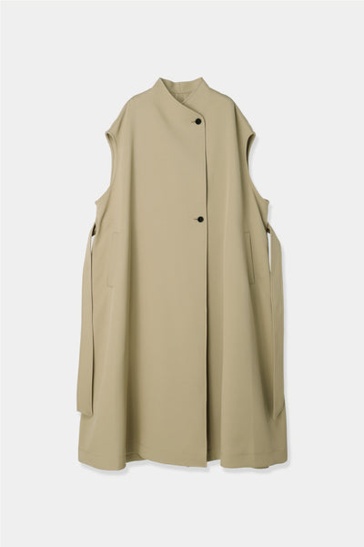 volume flare trench coat