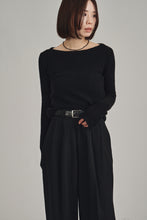 画像をギャラリービューアに読み込む, cashmere spangle knit tops