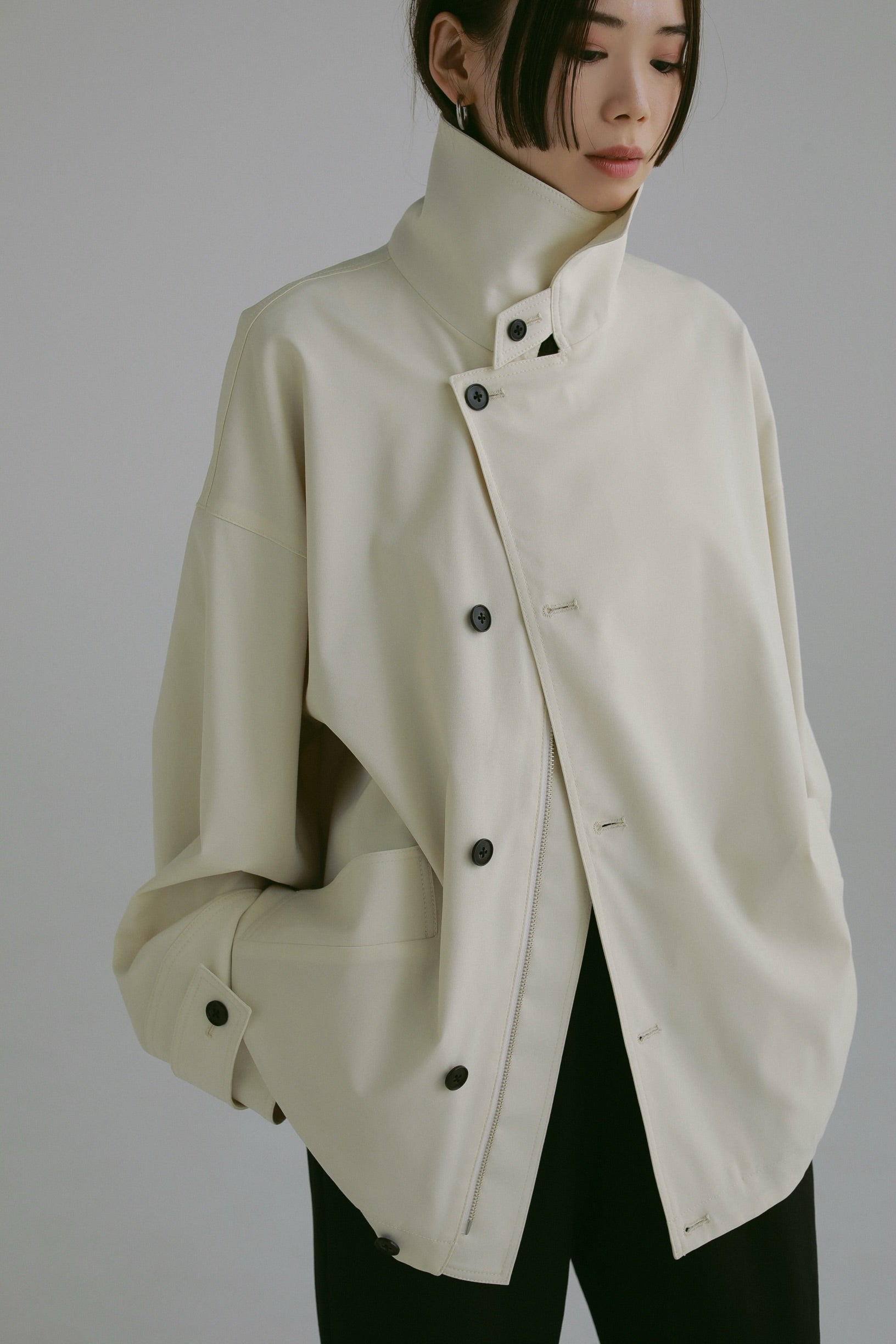 wool twill blouson – louren store