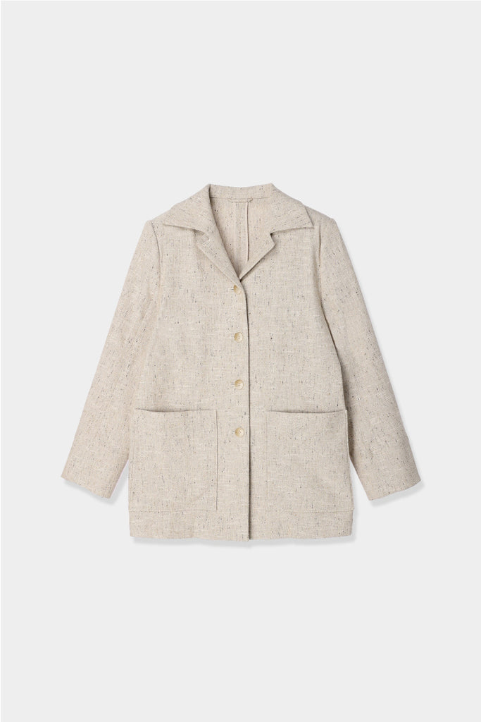 13,009円slub tweed jacket Louren