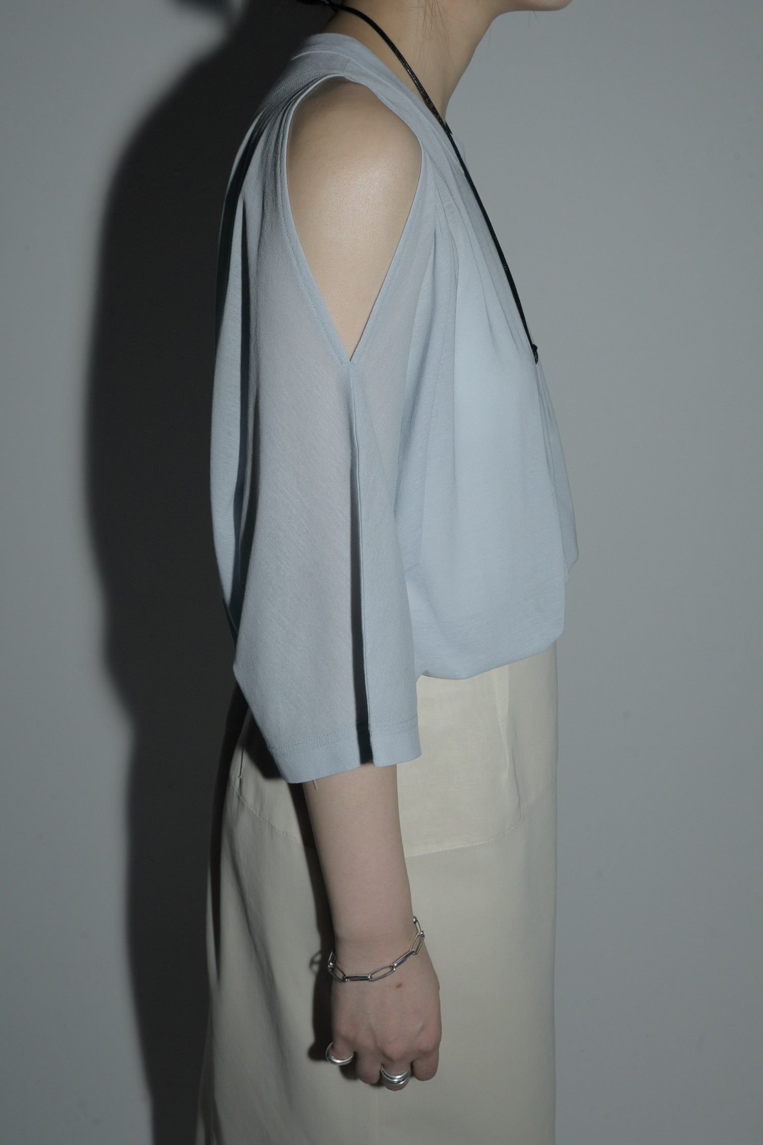 sleeve cut sheer tops – louren store