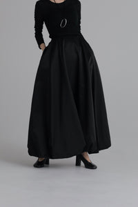 taffeta balloon skirt