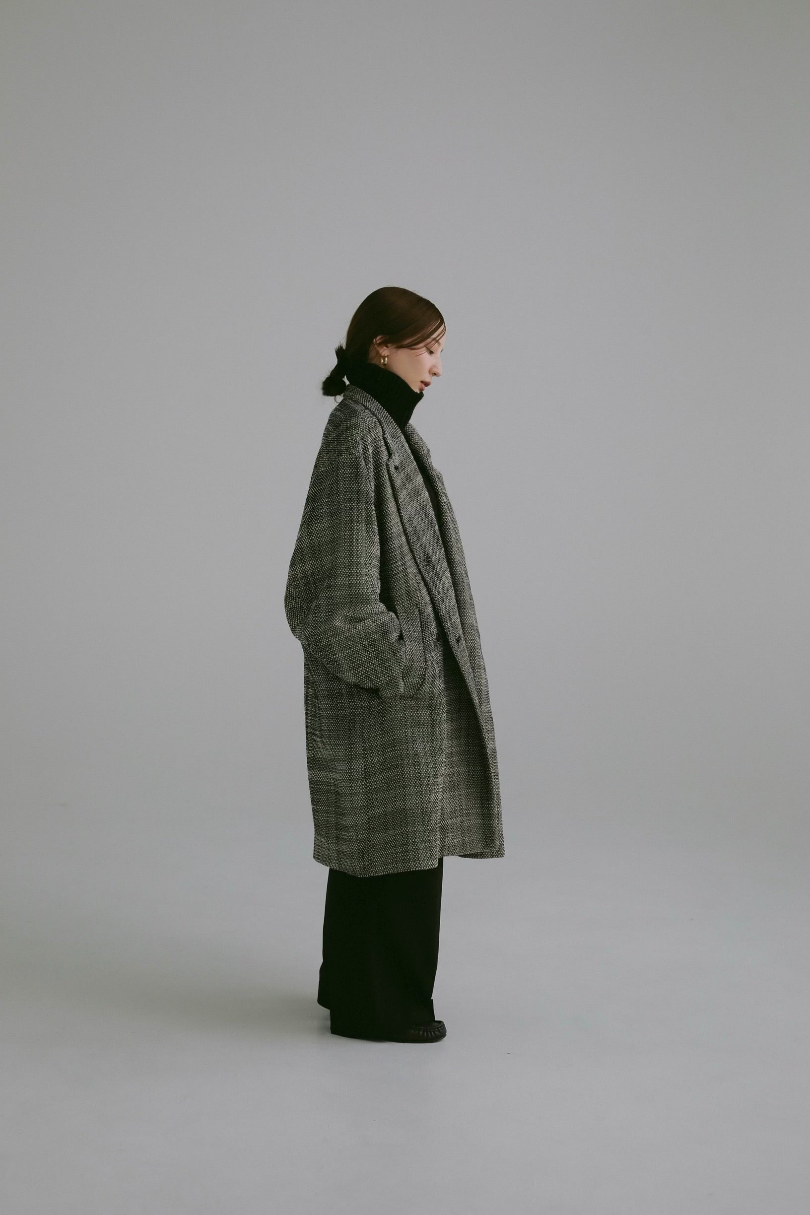 tweed middle coat – louren store