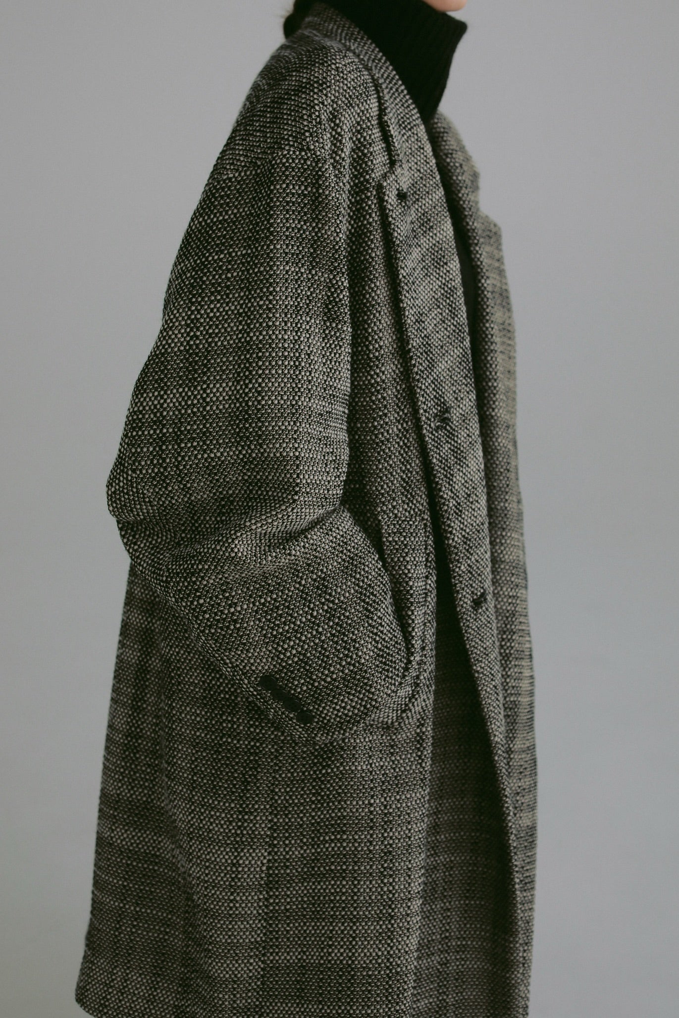 tweed middle coat – louren store