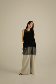 tulle pleats tiered tops – louren store 