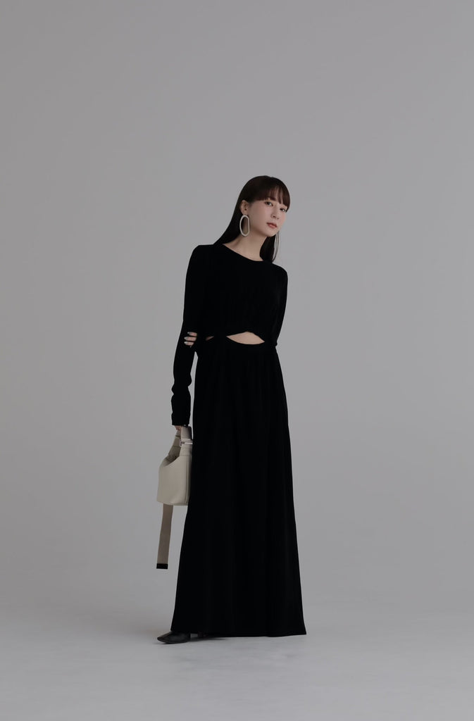 louren waist open flare dress louren waist open flare dress