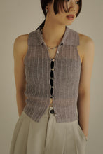 将图像加载到图库查看器中， front button knit tops