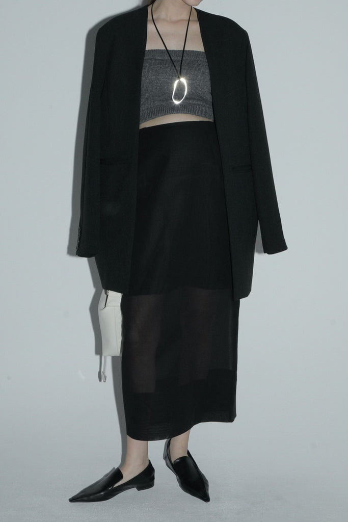 sheer cocoon skirt – louren store sheer cocoon skirt – louren store