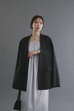 画像をギャラリービューアに読み込む, model：157cm ( navy / FREE )