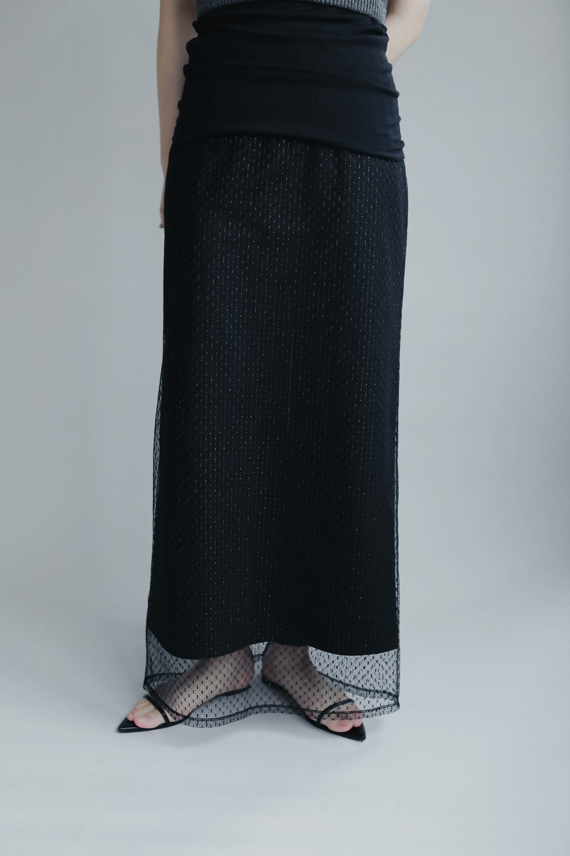 新品　eaphi TULLE LACE SKIRT Eaphi TULLE LACE SKIRT - メルカリ