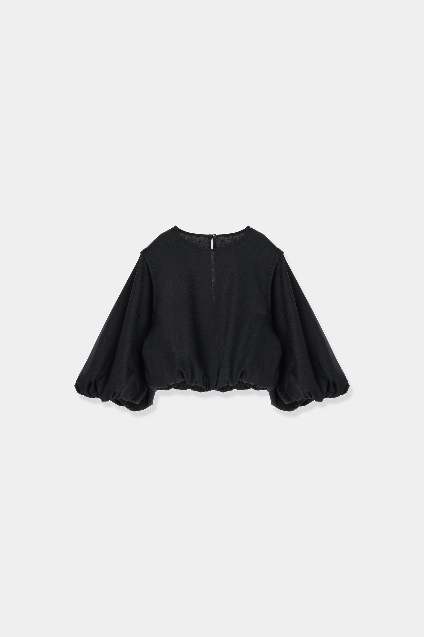 linen like puff sleeve blouse – louren store
