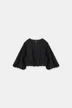 画像をギャラリービューアに読み込む, linen like puffsleeve blouse