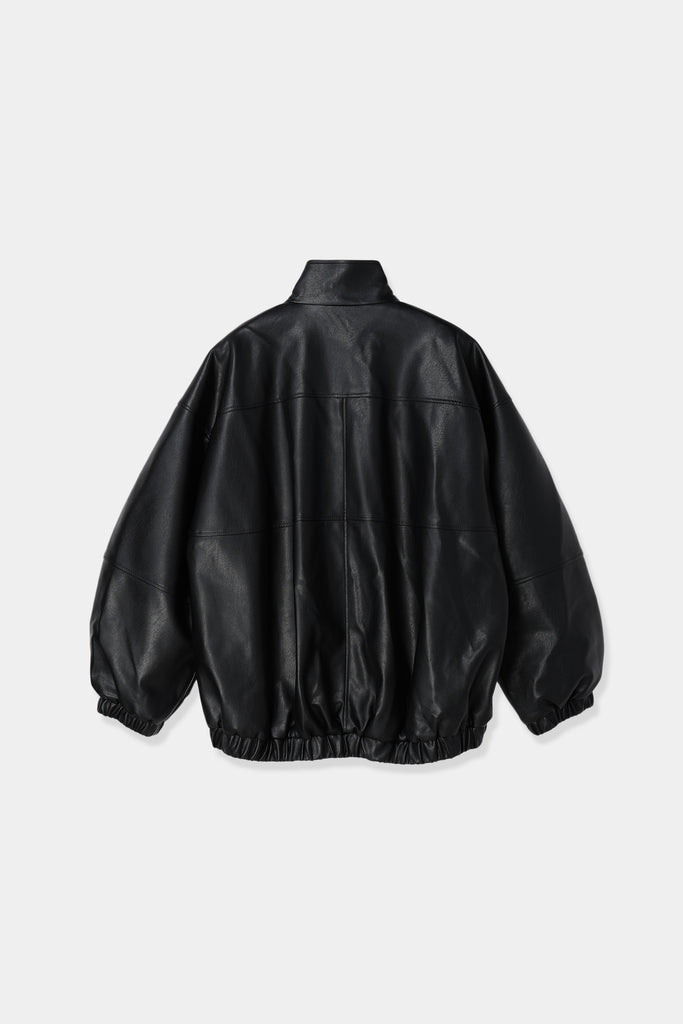volume leather blouson – louren store