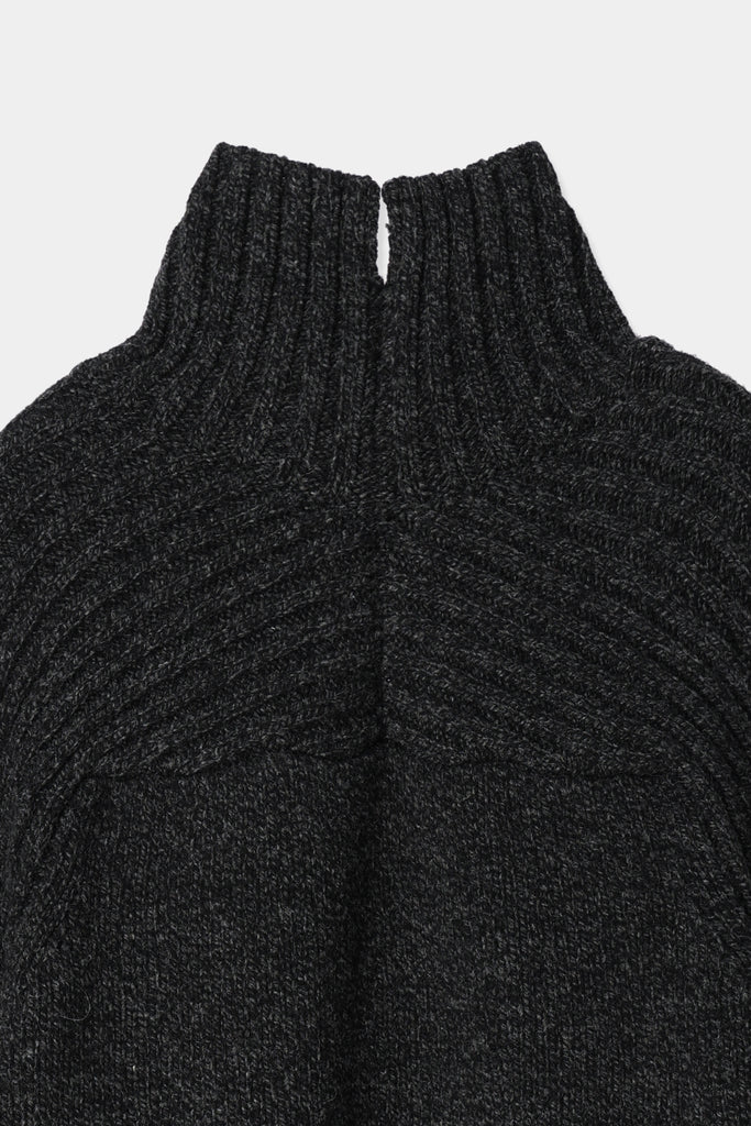 slit turtle neck knit – louren store
