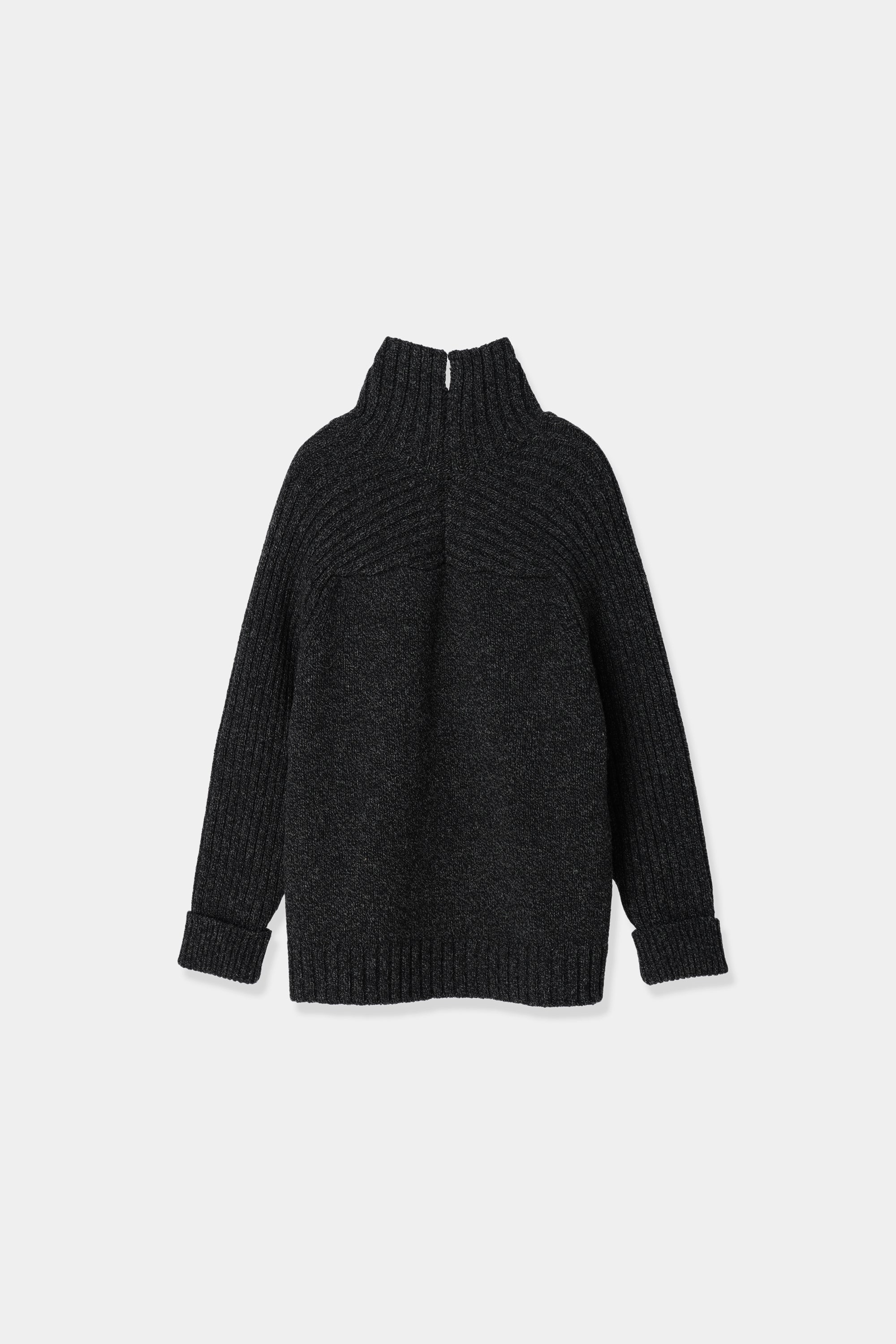 slit turtle neck knit – louren store
