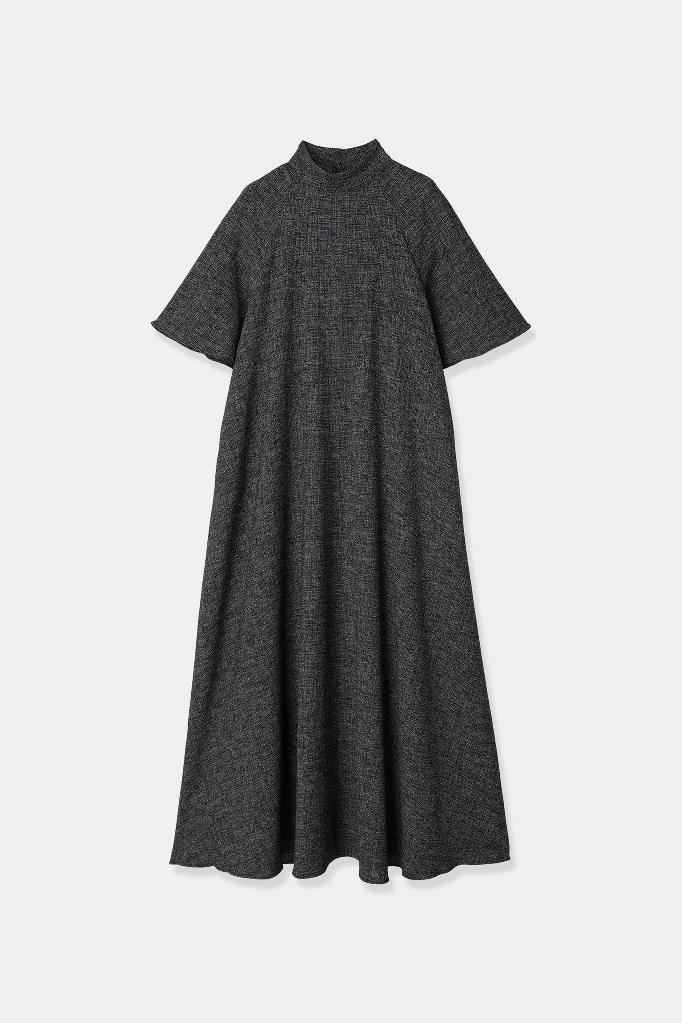 slub tweed flare dress – louren store