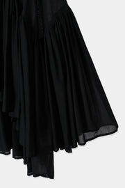 cotton volume gather blouse – louren store