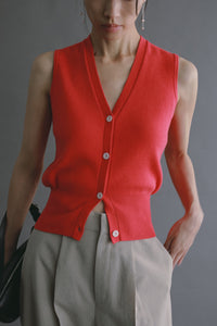 ニット+セーター louren turtleneck knit vest compact knit vest – louren store