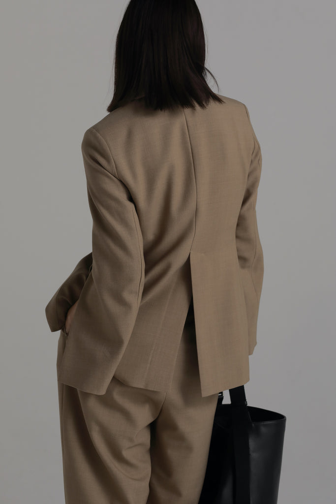 slit sleeve tailored jacket – louren store