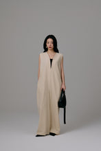 画像をギャラリービューアに読み込む, Vneck tweed combinaison