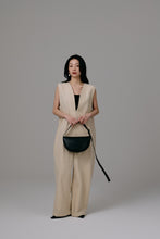 画像をギャラリービューアに読み込む, Vneck tweed combinaison