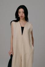 画像をギャラリービューアに読み込む, Vneck tweed combinaison