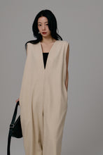 画像をギャラリービューアに読み込む, Vneck tweed combinaison