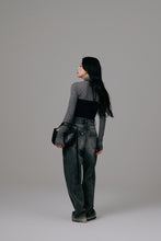 Load image into Gallery viewer, high neck sheer tops