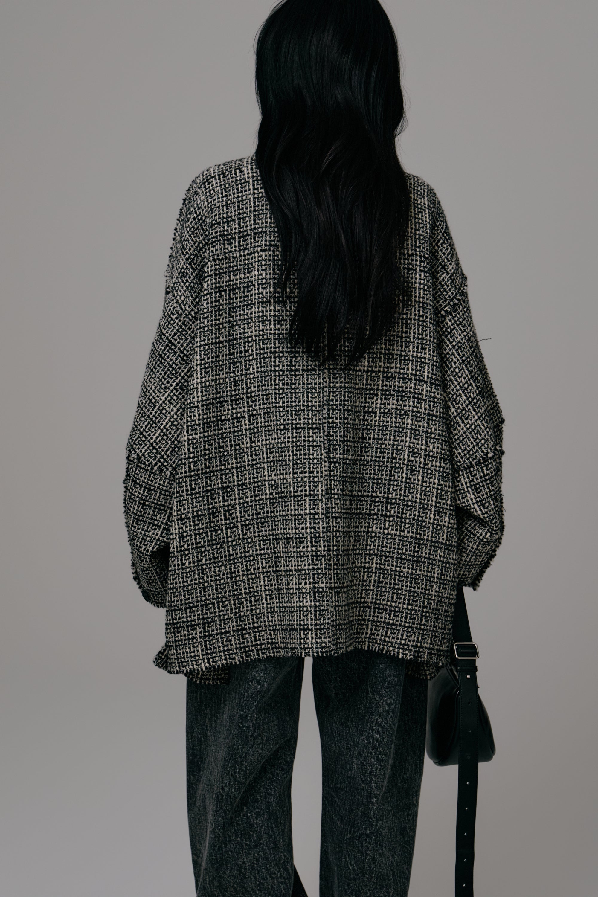 tweed half coat – louren store