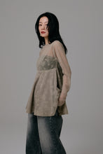 画像をギャラリービューアに読み込む, tulle peplum blouse