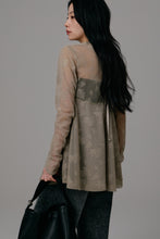 画像をギャラリービューアに読み込む, tulle peplum blouse