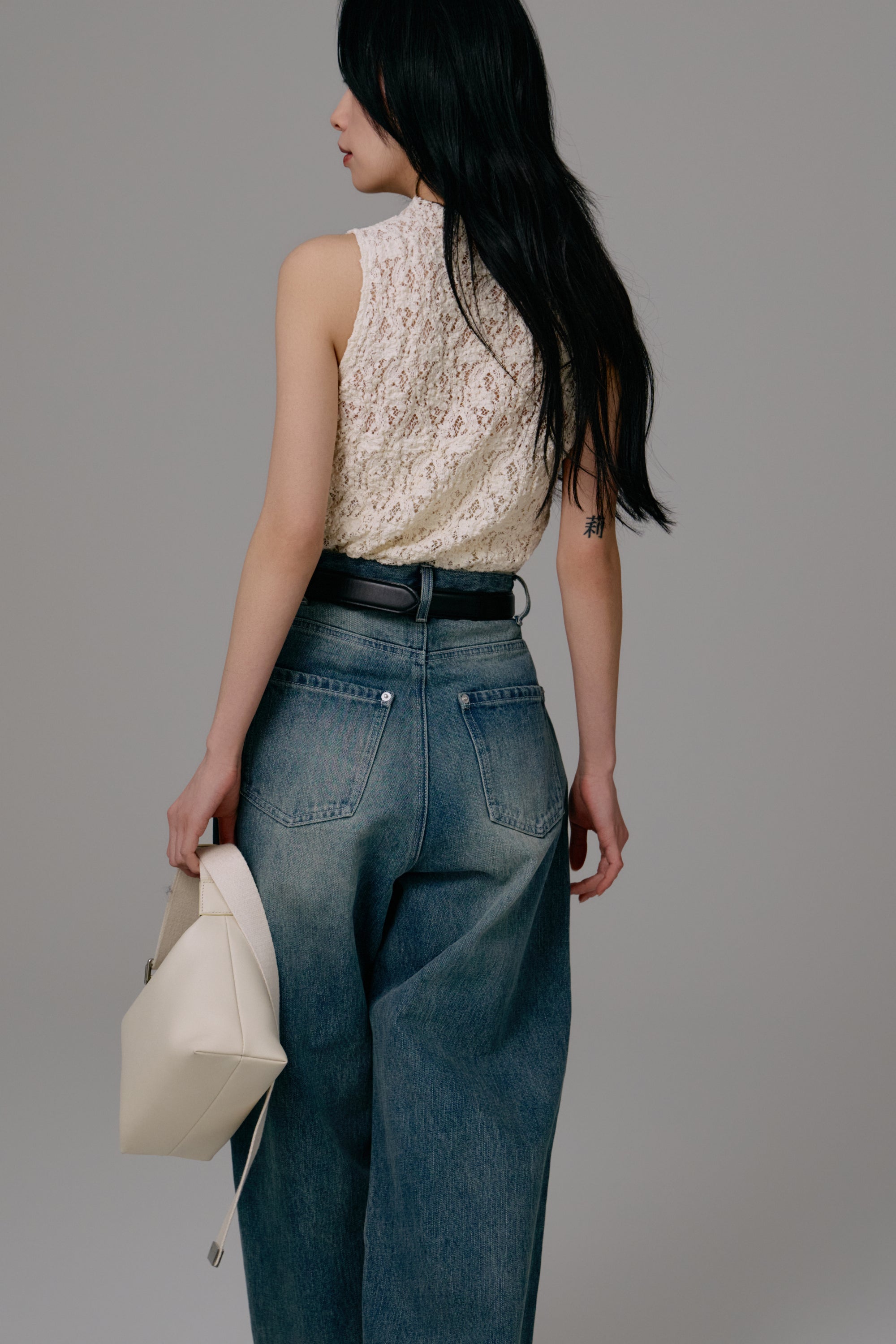 bleach hem denim – louren store