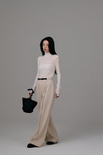 Load image into Gallery viewer, high neck sheer tops