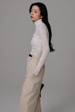 Load image into Gallery viewer, high neck sheer tops