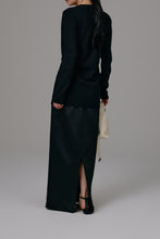 画像をギャラリービューアに読み込む, satin pencil skirt