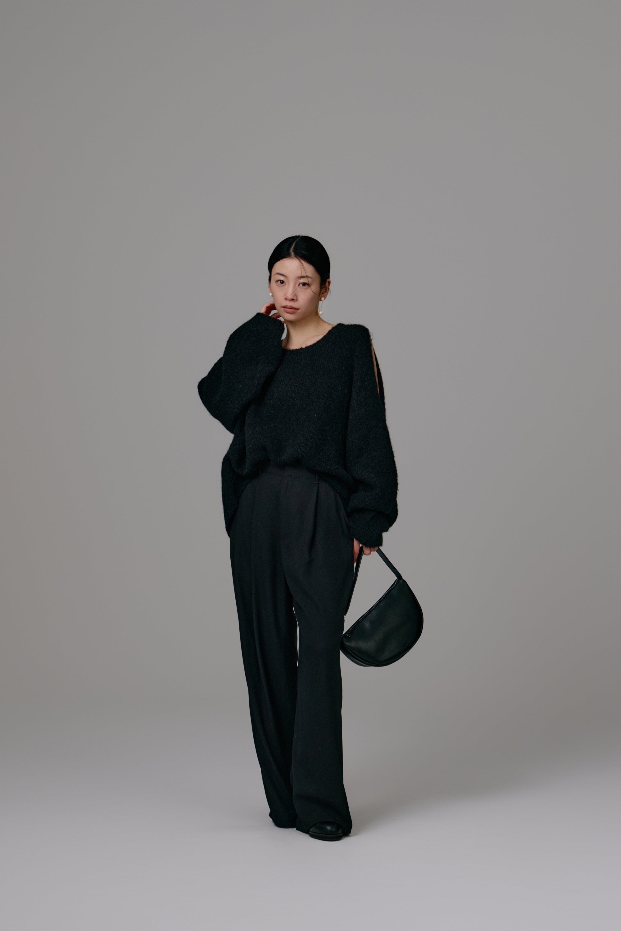 alpaca knit pullover – louren store