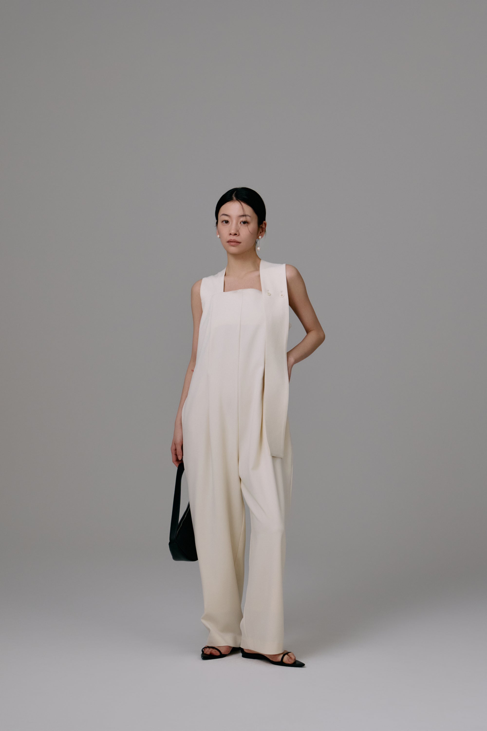 shoulder tie jumpsuit – louren store
