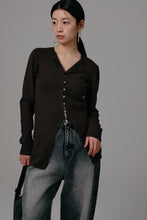 Load image into Gallery viewer, front button knit cardigan