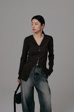 Load image into Gallery viewer, front button knit cardigan