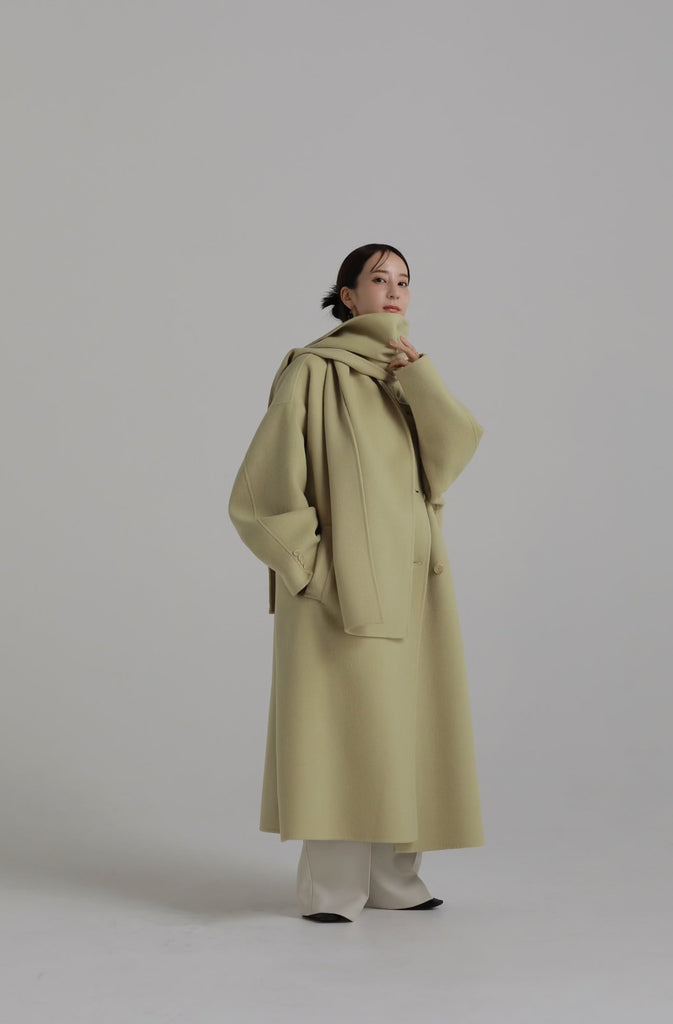 doubleface muffler coat – louren store
