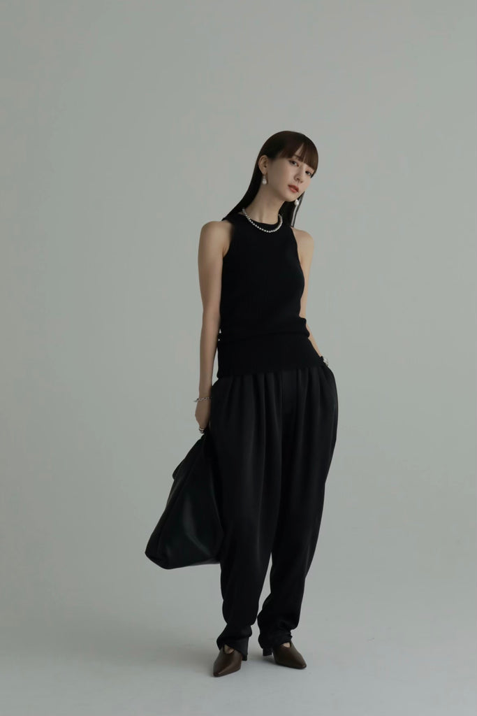 vintage satin cocoon pants – louren store